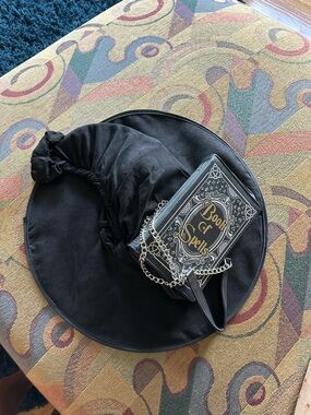 Book of Spells Crossbody Bag – Black & Witch Hat